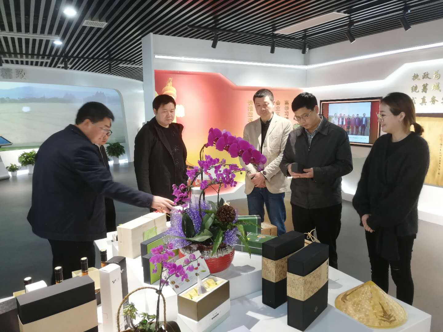 普安县委书记农文海一行考察云开体育(中国)特种茶中心